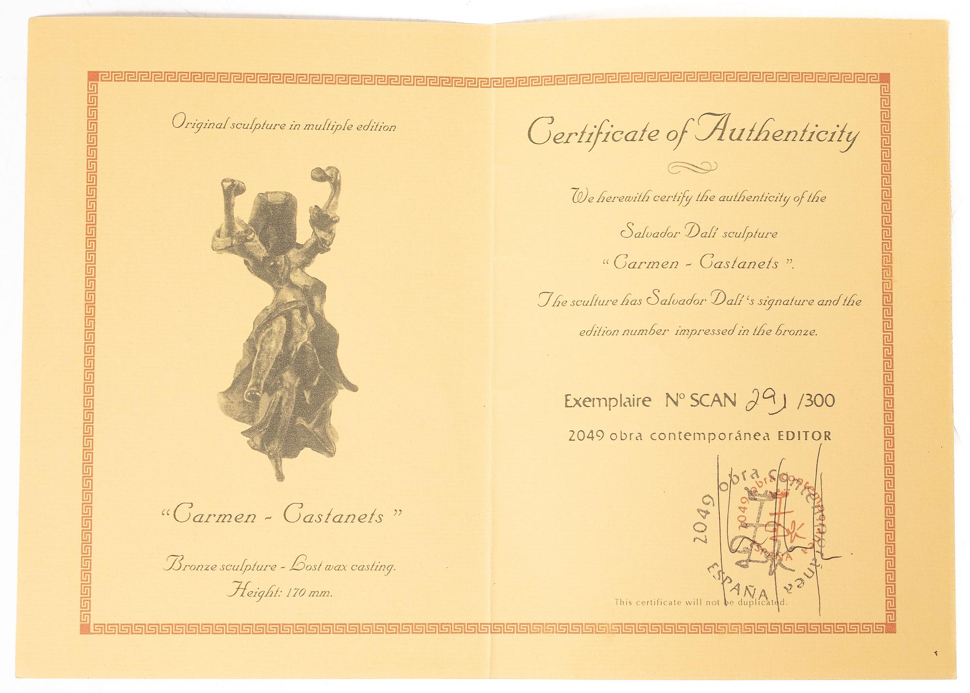 Salvador Dalí, Carmen-Castanets.