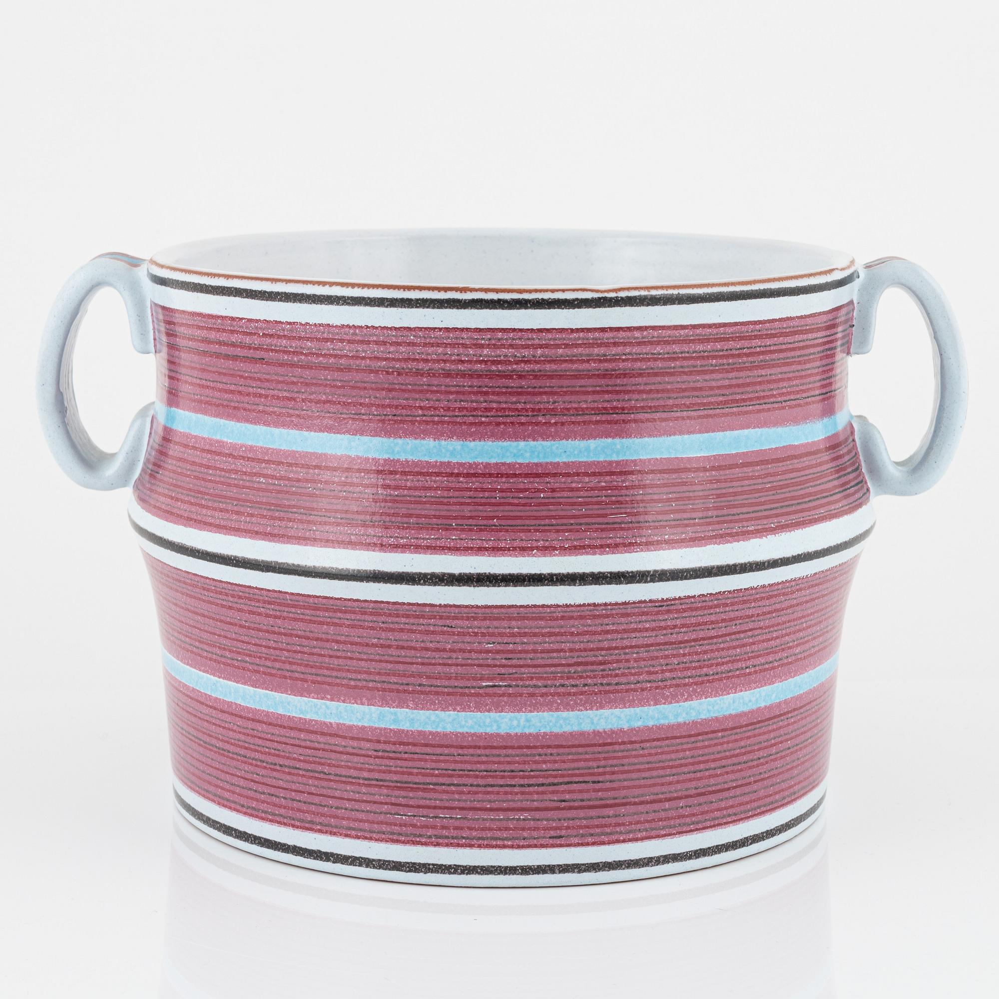 Stig Lindberg, an earthenware pot, Gustavsberg Studio, Sweden.