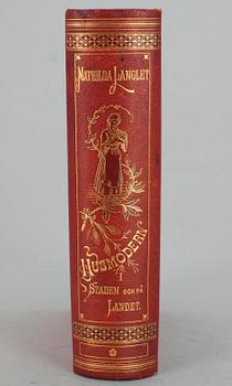 KIRJA, "Husmodern, I Staden och på Landet", Mathilda Langlet, Tukholma, Alb. Bonniers Boktryckeri 1884.