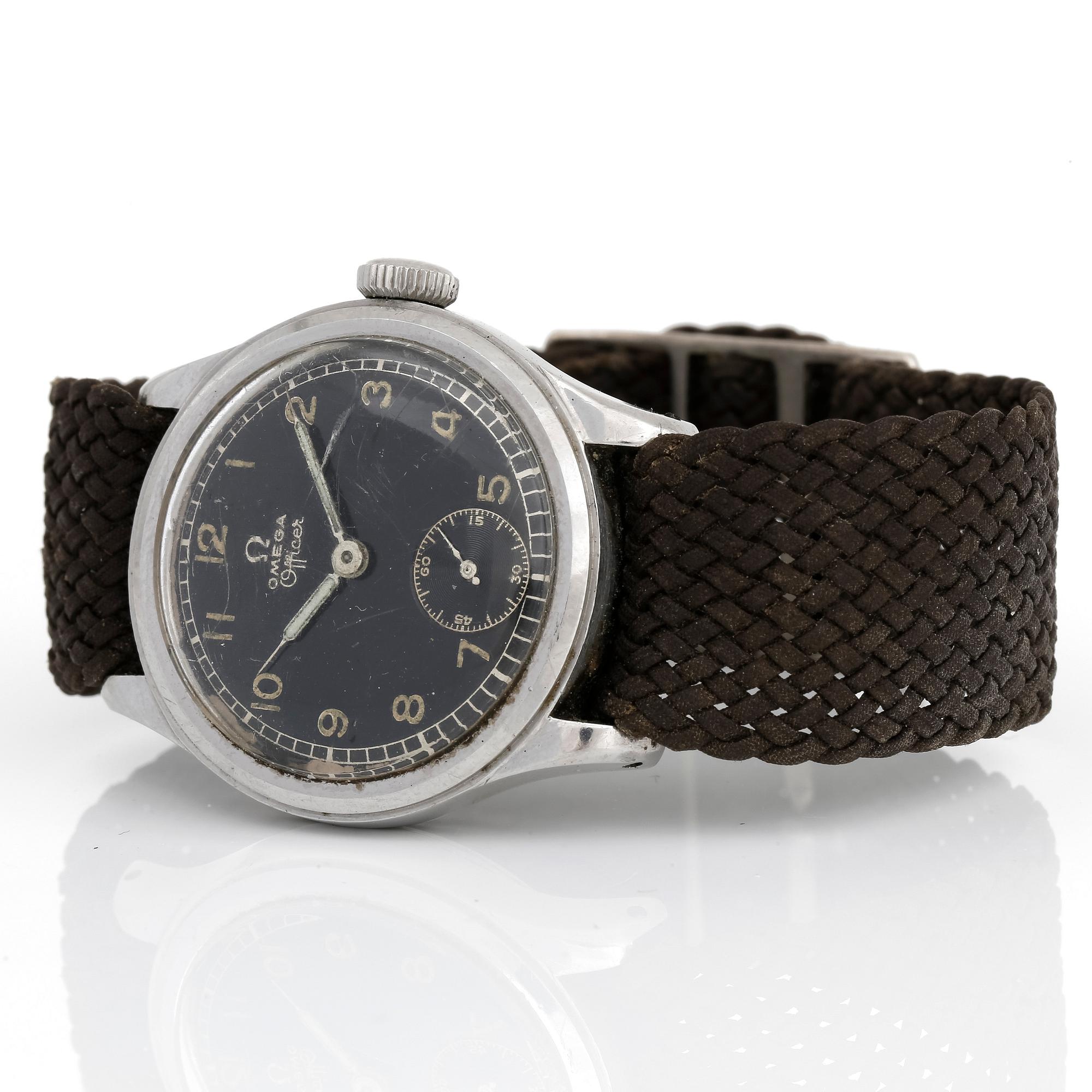 ARMBANDSUR, Omega Officer, 1940-tal.