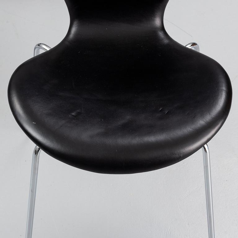 ARNE JACOBSEN, stolar, 10 st, "Sjuan", Fritz Hansen, Danmark.