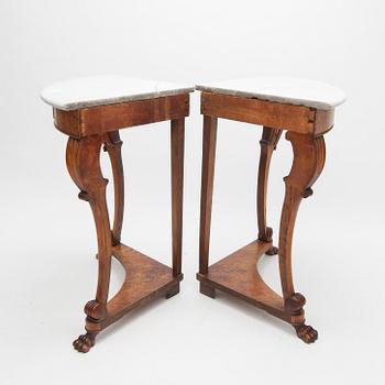 HÖRNBORD ett par, Ryssland 1800-talets början.