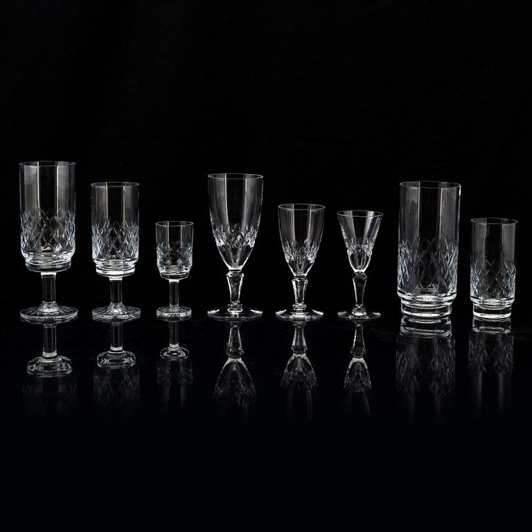 A 48 part mid 20th century glass service by Kosta.