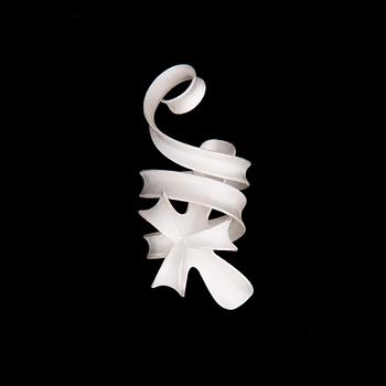 RING, "Flower with tendril no. 1", silver, 2007.