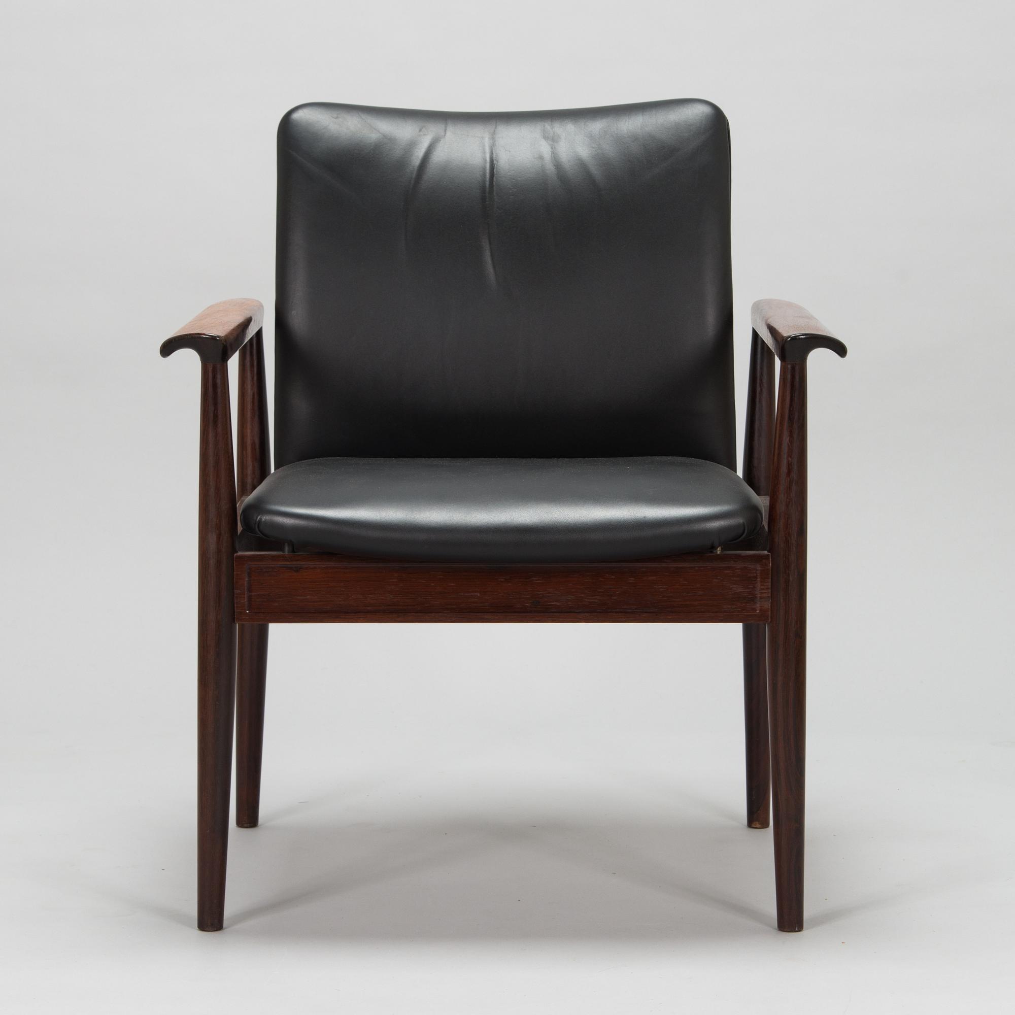 A 'Diplomat' armchair by Finn Juhl, France & Sons, Denmark. Designed 1961.