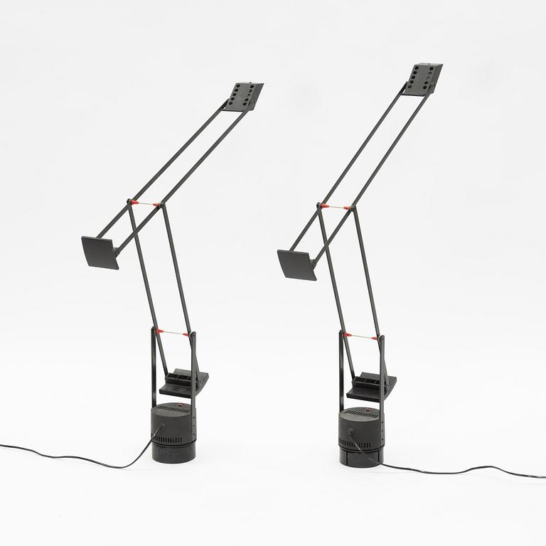 Richard Sapper, a pair of 'Tizio' lamps, Artemide, Italy.