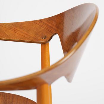 Ejner Larsen & Aksel Bender Madsen, a "Metropolitan" chair, Fritz Hansen, Denmark, 1950s.