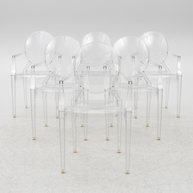 Philippe Starck, six 'Louis Ghost' armchairs, Kartell.
