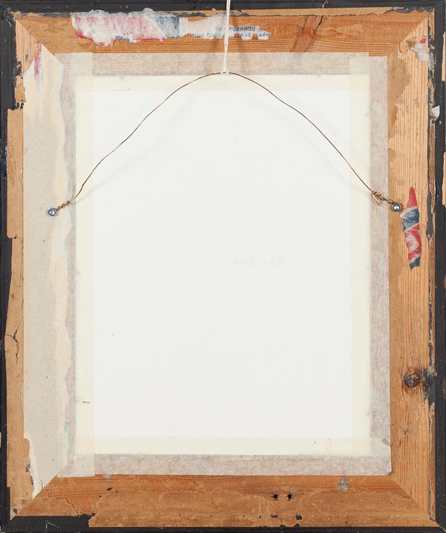 Unto Koistinen, mixed media on paper, signed and dated -69.