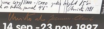 Christo & Jeanne-Claude , Christo & Jeanne-Claude, poster signed.