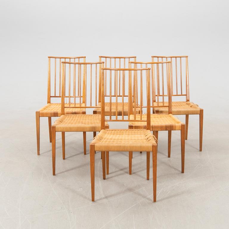 Josef Frank, chairs 6 pcs model no 970 for the company Svenskt Tenn.