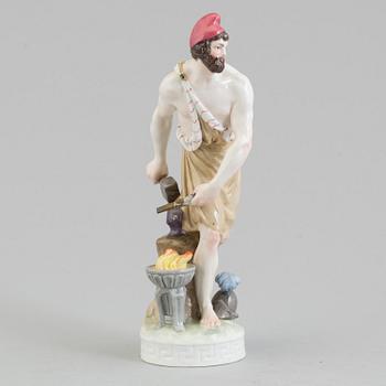 A Berlin porcelain figur of 'Hephaistos', Germany, end of 19th Century.