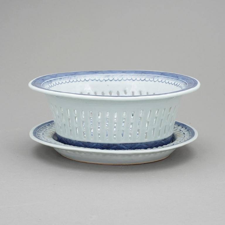 GALLERSKÅL, porslin, Qing dynastin, 1800-tal.