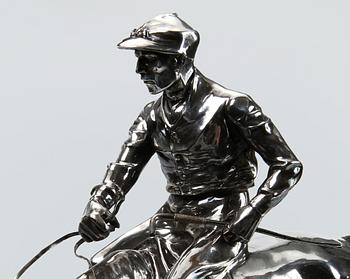 WILHELM ZWICK, skulptur, nysilver, Kayser, sign.