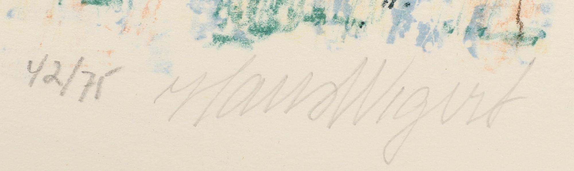 Hans Wigert, lithograph signed dated and numbered 1/2 75.
