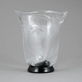 Vas, glas, Vicke Lindstrand, Orrefors, 1930-tal.
