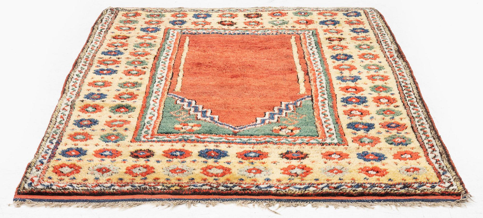 A semi-antique Konya Bozkir rug, central Anatolia, c. 156 x 126 cm.