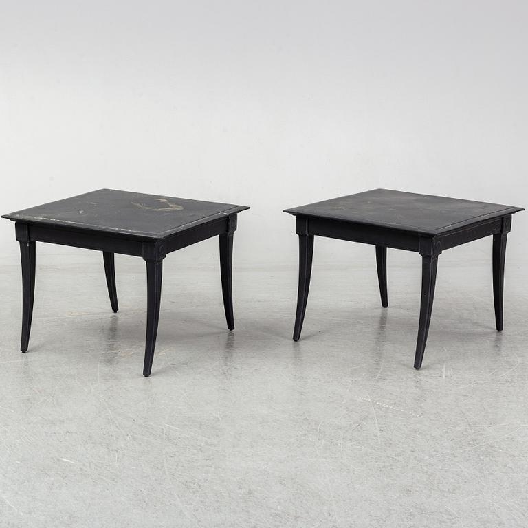 A pair of Restoraiton Hardware side tables, 21st Century.