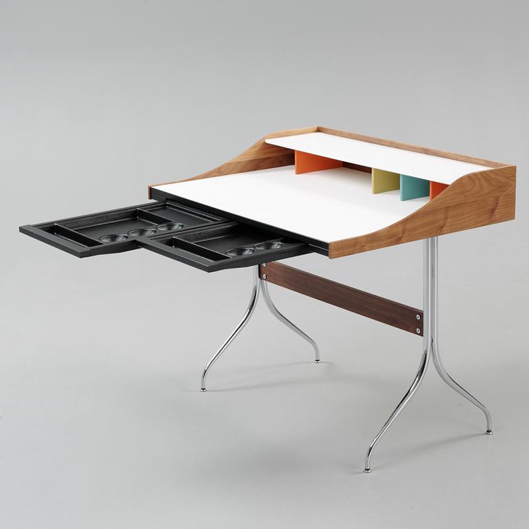 SKRIVBORD, "Nelson Swag Leg Desk", George Nelson för Herman Miller, formgiven 1958.