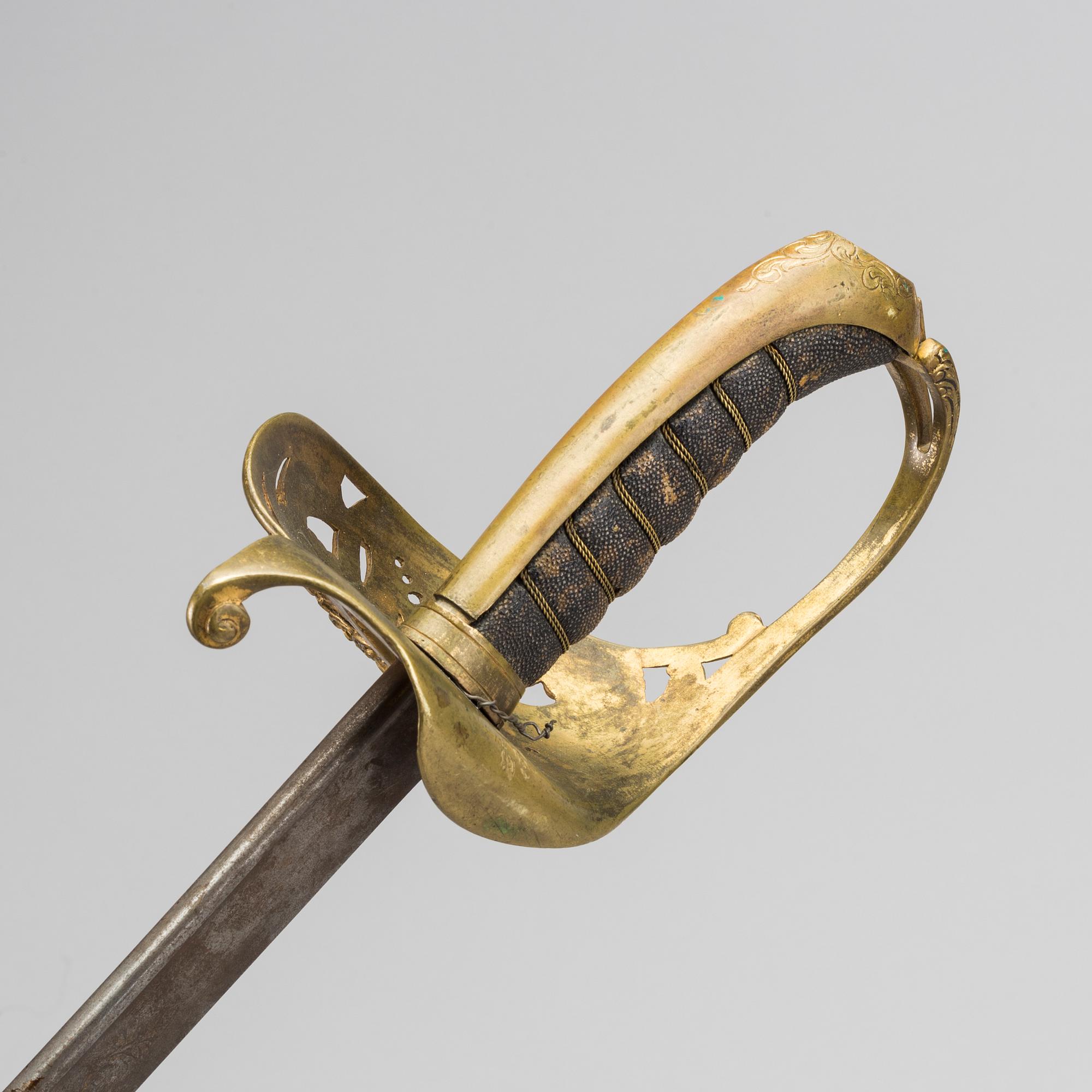 A Swedish officer sarbre 19th century,