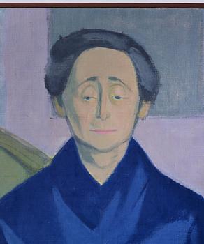 Vera Frisén, oil on relined canvas, signed.