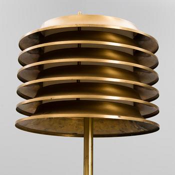 A 1970's floor lamp by Kai Ruokonen for Orno, Finland.