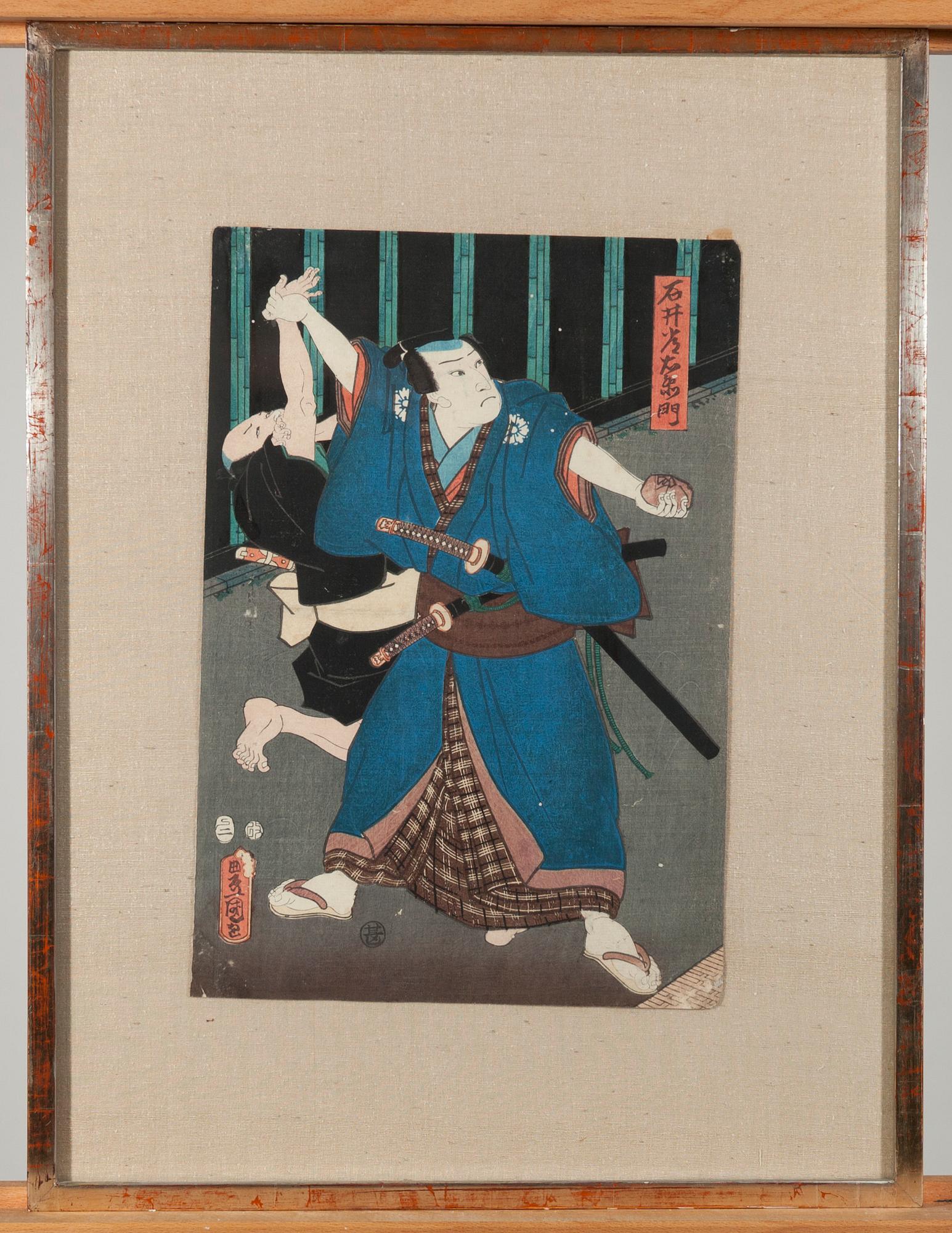 TOYOKUNI III, träsnitt.