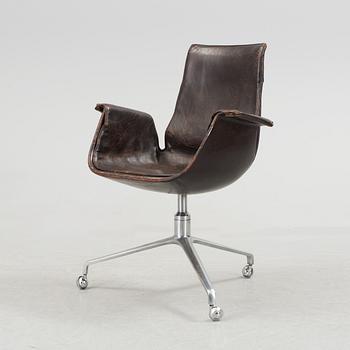A Preben Fabricius & Jørgen Kastholm 'Tulip' desk chair, Alfred Kill, Germany 1960's-70's.