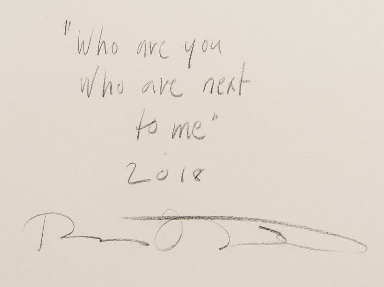 Panu Ruotsalo, "Who are you who is next to me".