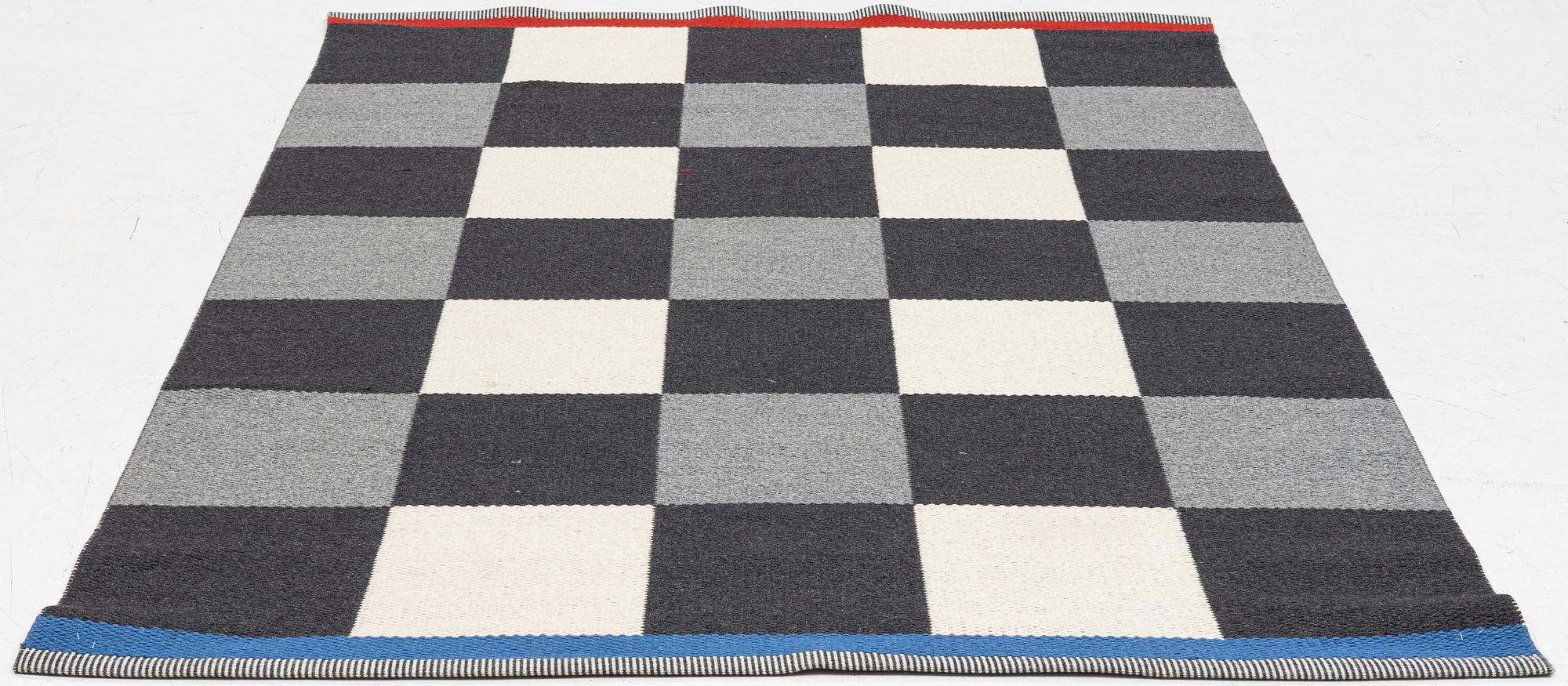 Gunilla Lagerhem Ullberg, matta maskinvävd, "Arkad Checkboard" Kasthall, ca 230 x 160 cm.