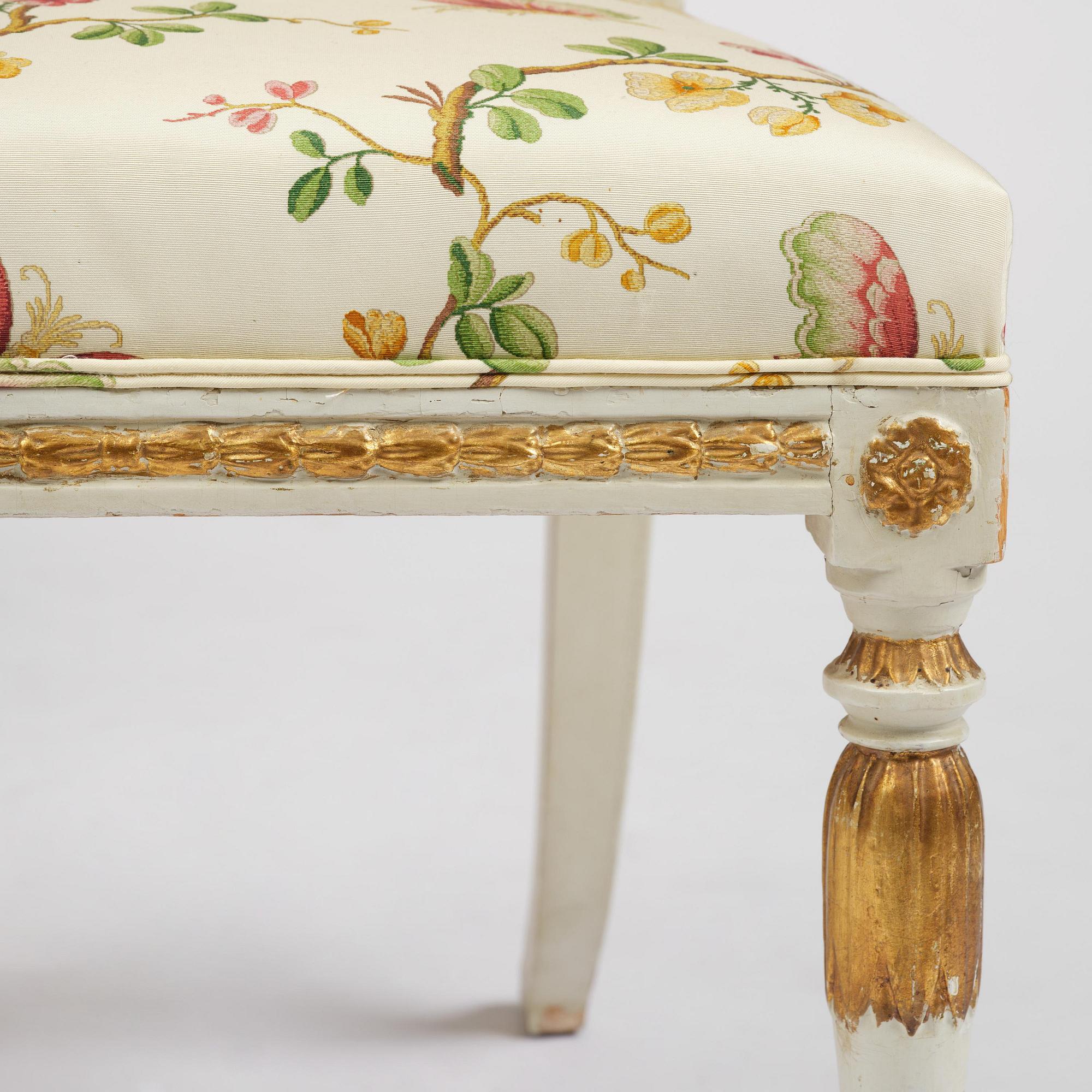 A set of four late Gustavian 'Sulla' chairs, Stockholm, circa 1800.