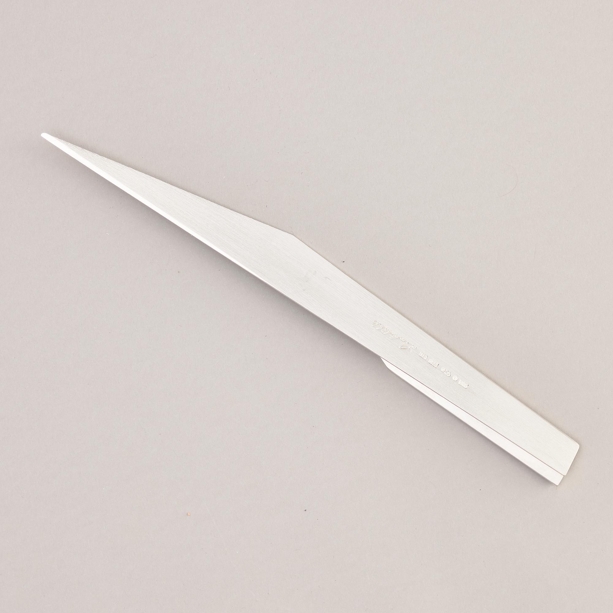 Rolf Lindståhl, a sterling silver letter opener, Stockholm, 2000.