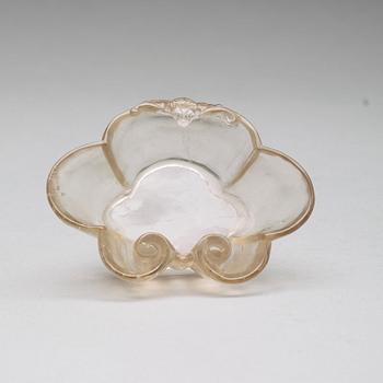 A rock chrystal brush washer, Qing dynasty, 19th Century.