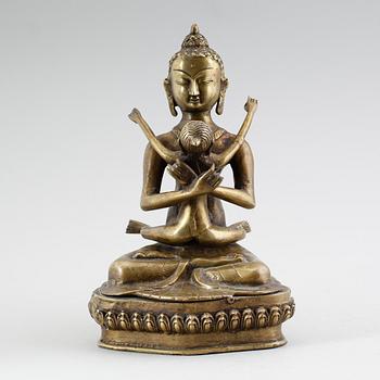 SKULPTUR, mässing, orientalisk.