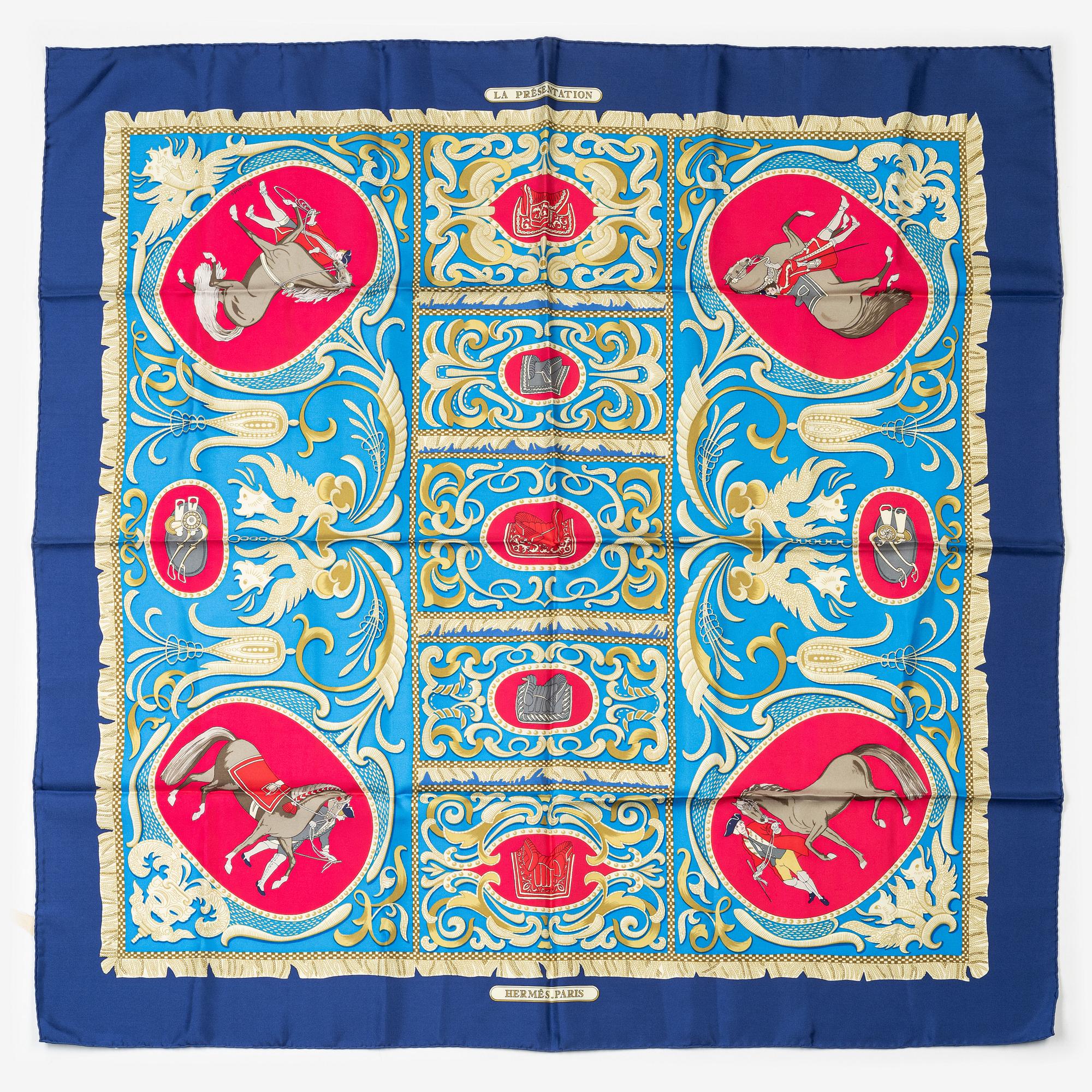 Hermès, scarf, "La Présentation".