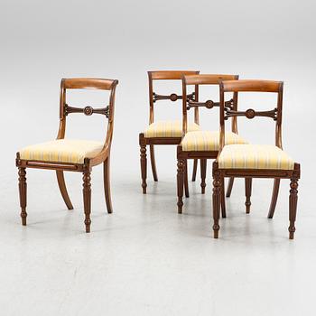 Four empire chairs, first half of the 19th Century.