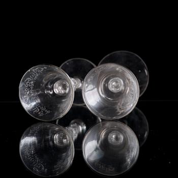 Two Norwegian wine goblets, Nöstetangen, 18th Century.