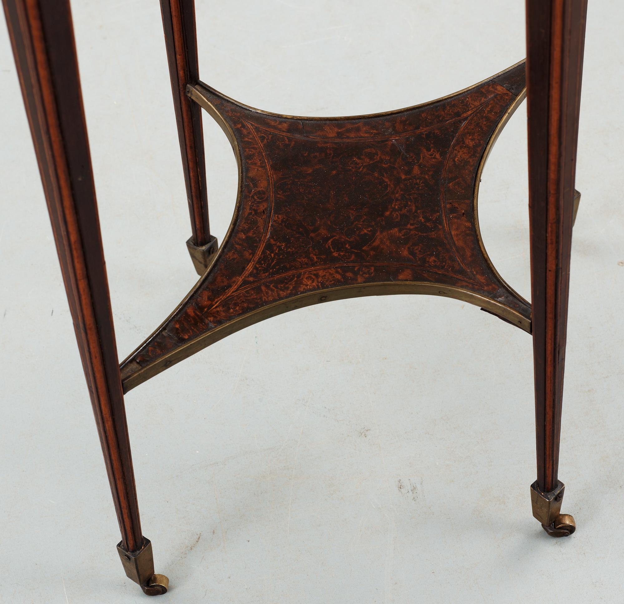 A Gustavian late 18th Century table in the manner of A. Lundelius.