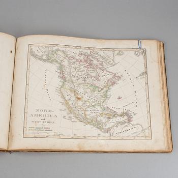 ATLAS, "Stieler´s Schul-Atlas", 1800-talets mitt.