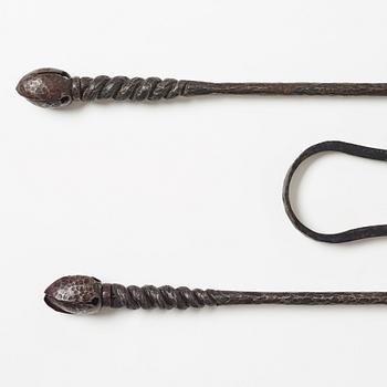 Three stove pieces, 20th century.