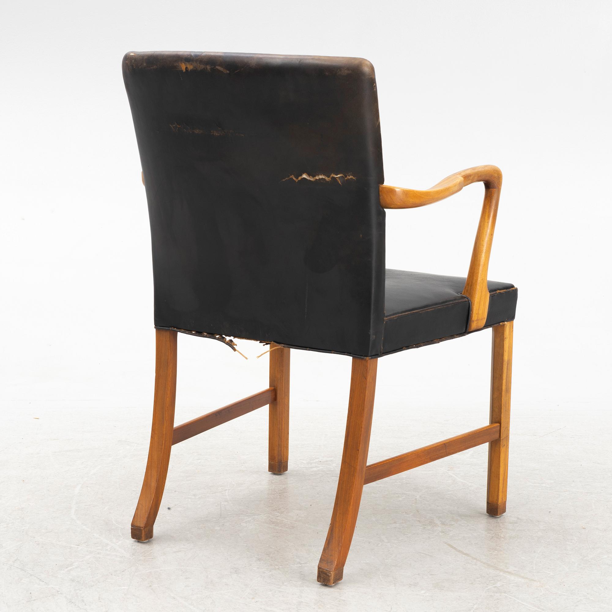 Ole Wanscher, armchair, Denmark, AJ Iversen, Denmark, 1950s.