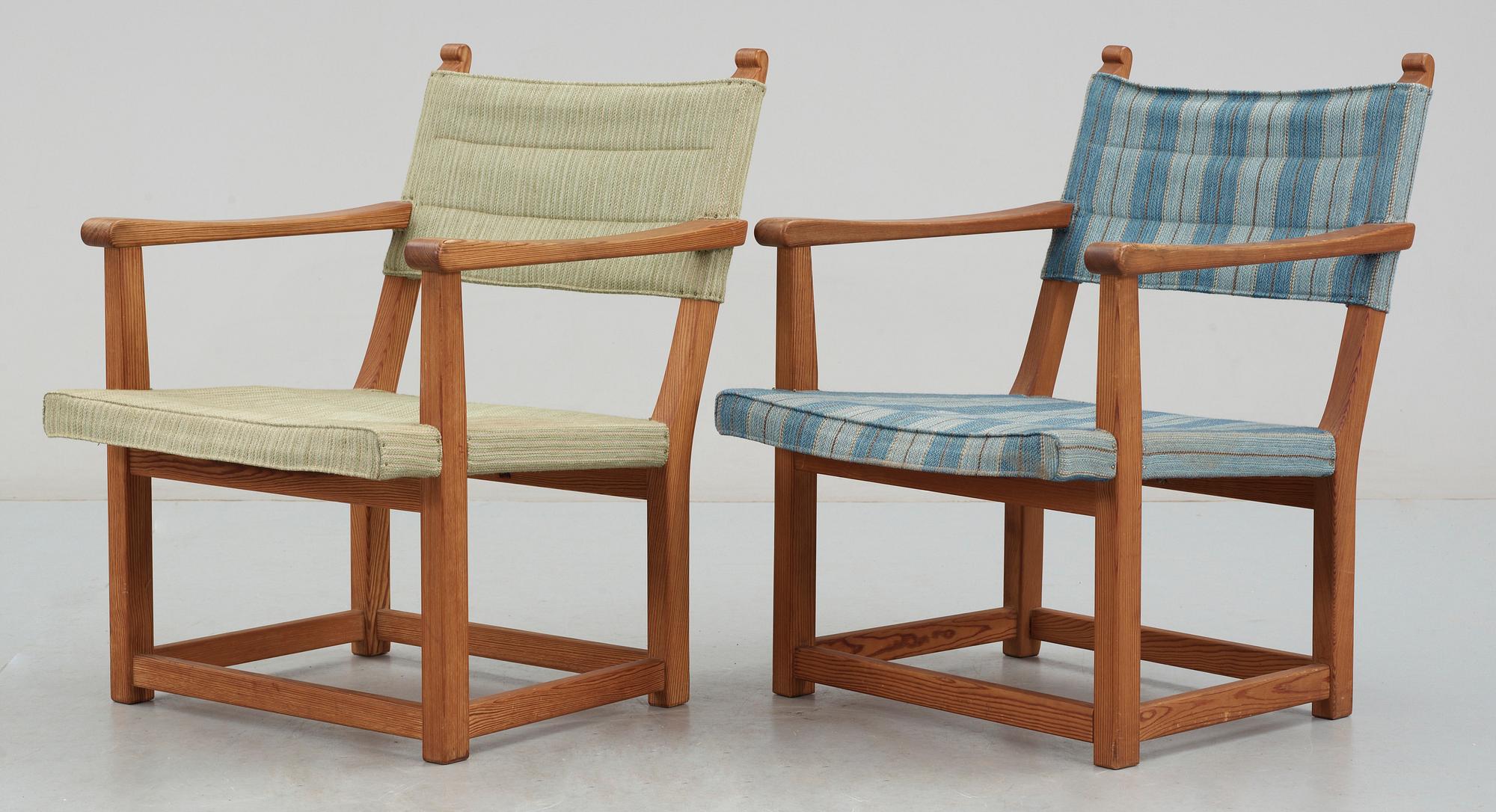 KARMSTOLAR, ett par, Carl Malmsten, 1900-talets andra hälft.