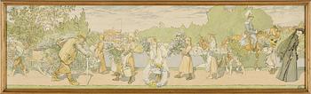 Carl Larsson · CARL LARSSON, färglitografi, omkring år 1900.