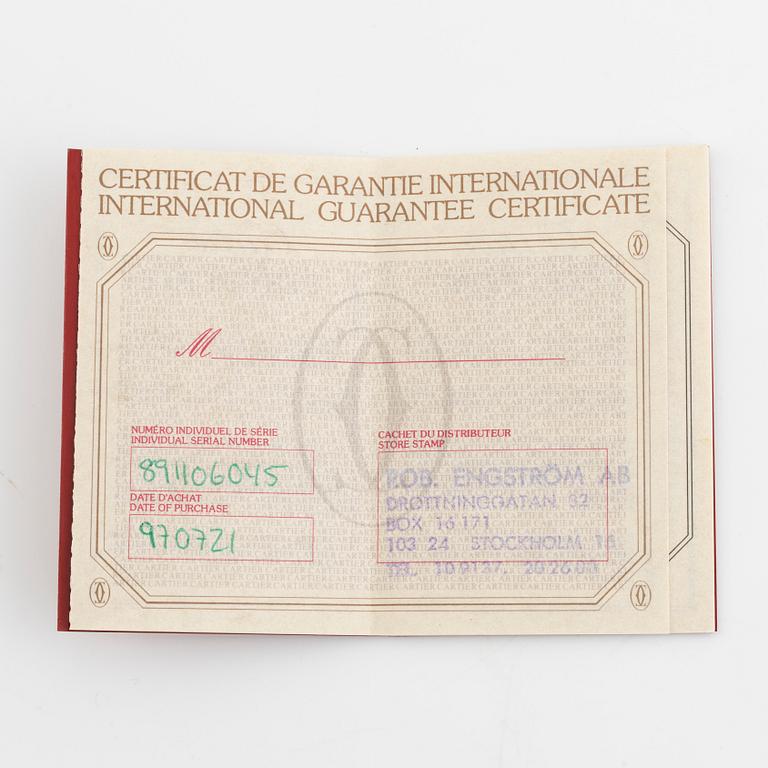 Cartier, väckarur, 54 mm.