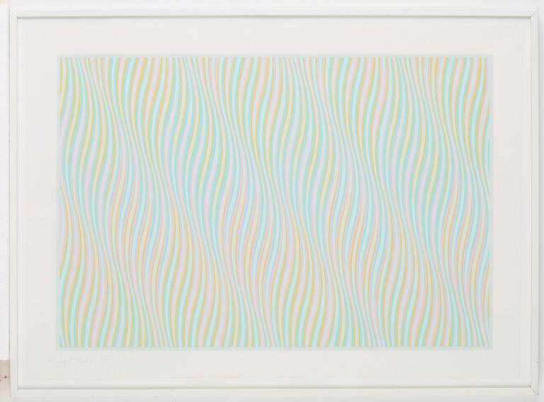 Bridget Riley, "Untitled Bleu".
