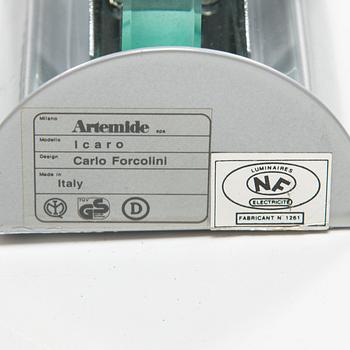 Carlo Forcolini, vägglampor, ett par, "Icaro", postmodern, Artemide, Italien, 1980-tal.