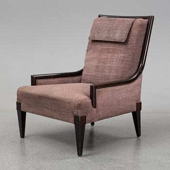 A mid 20th century easy chair, from the "Cadierbaren" Grand Hotel, Stockholm.