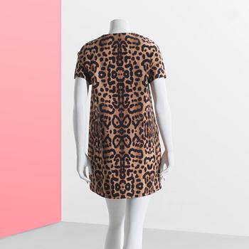 DRESS/JACKET in leopard pattern cotton by Giambattista Valli, storlek 44/M.