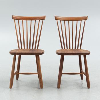 Carl Malmsten, chairs, a pair, "Lilla Åland", Stolab, anniversary edition, 2012.