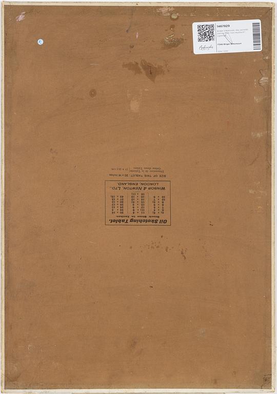 Birger Simonsson, oil on canvas/paper-panel, signed BS.